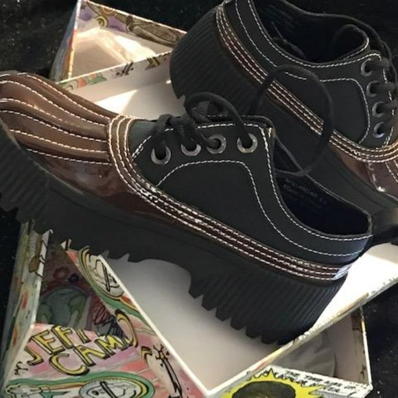 Jeffrey Campbell - Mallard NS Platform Lug Patent Multi - New in Box - SZ 6.5 - Picture 2 of 12